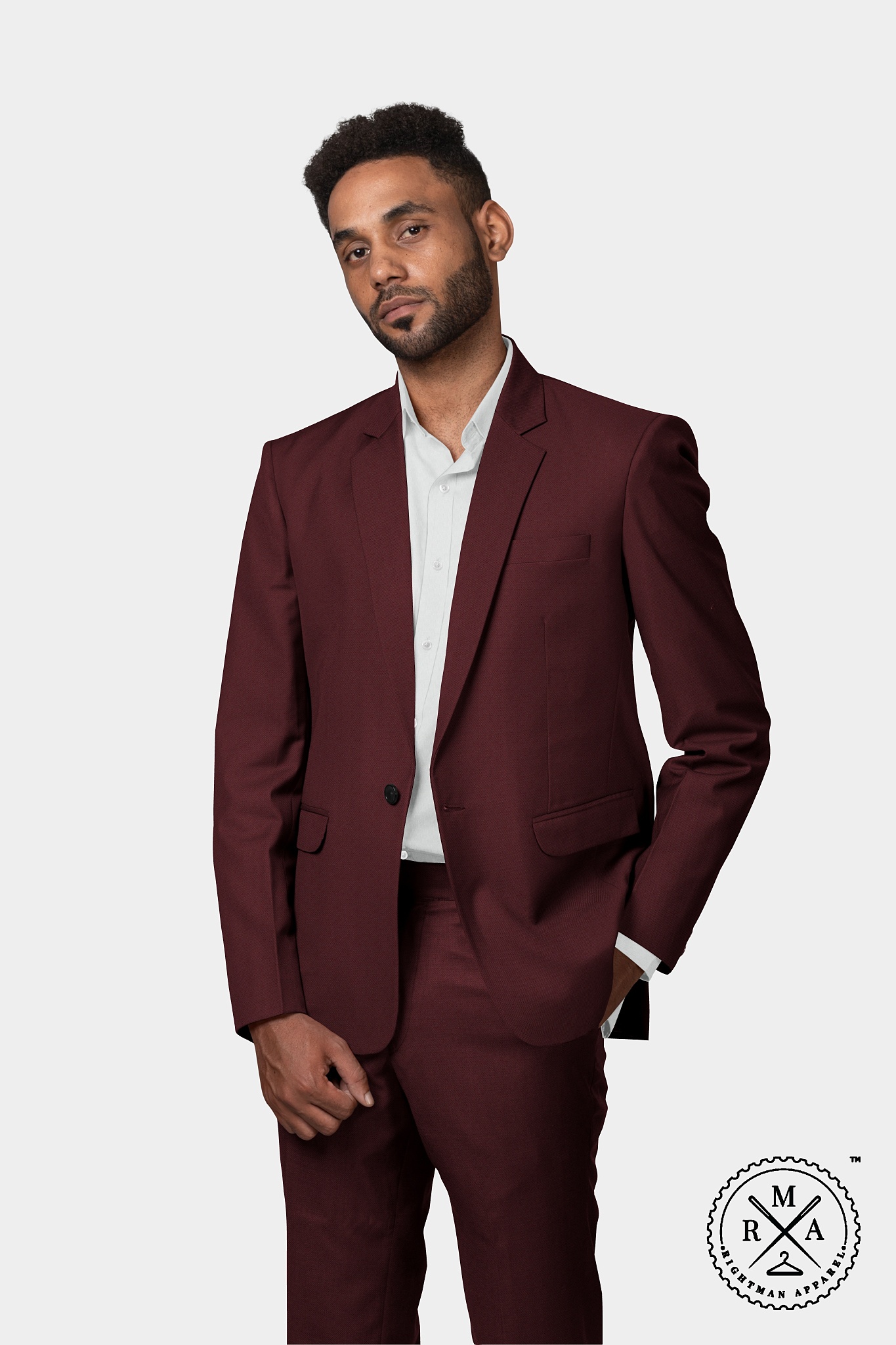 Maroon Two Piece Suit SU152